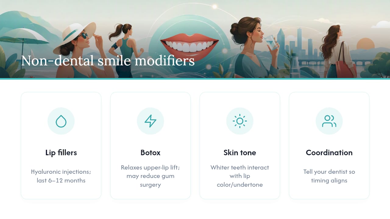 Non-Dental Options That Change How Your Smile Looks — overview diagram