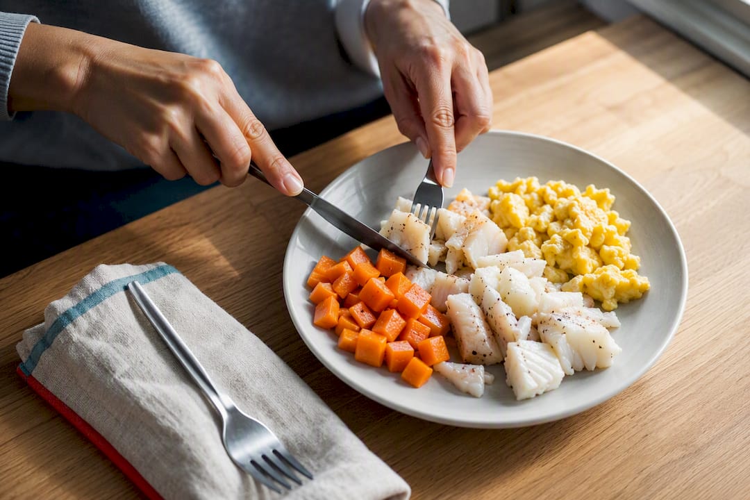 Soft foods prepared for temporary crown care